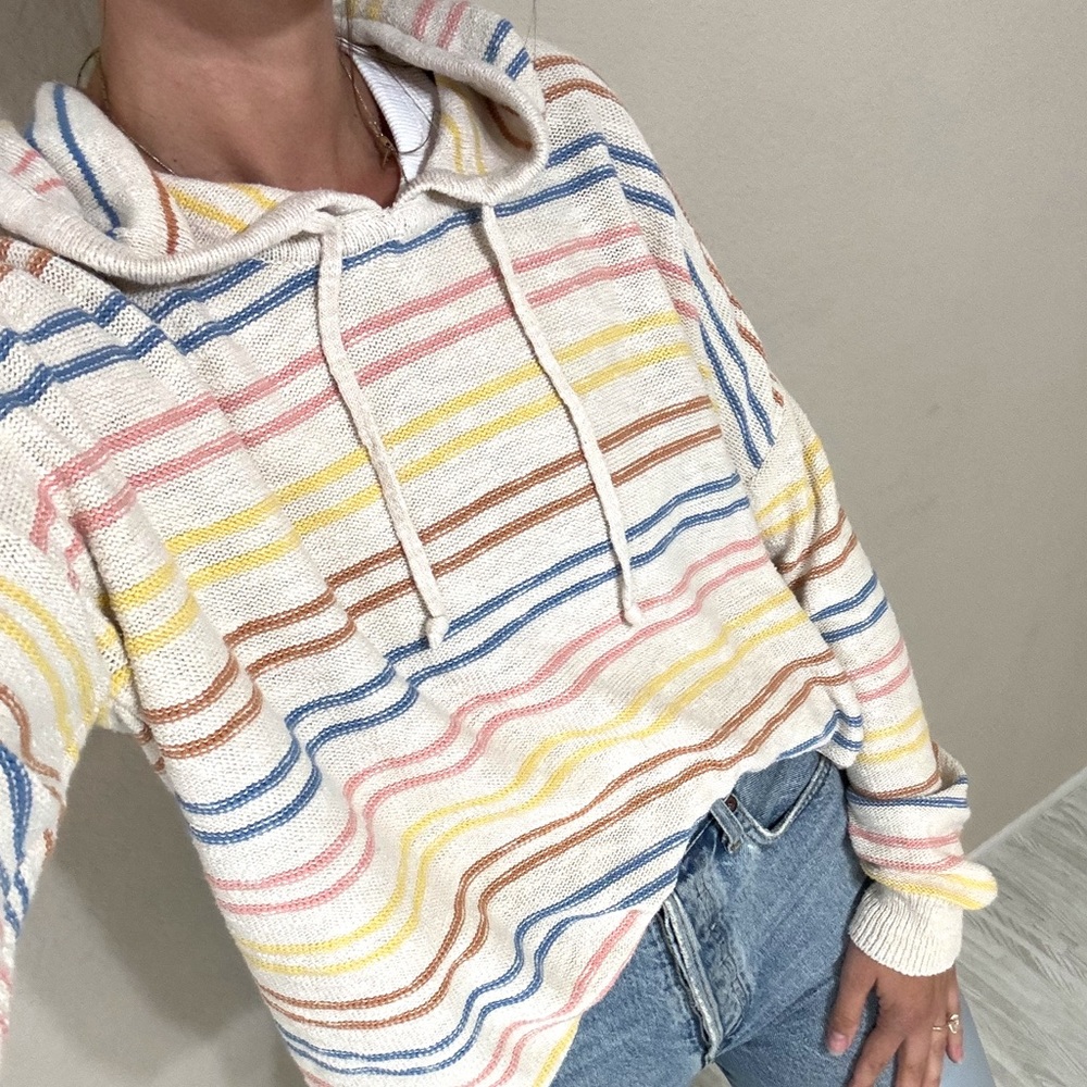 Stitches & Stripes Knit Hoodie